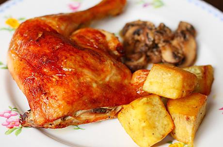 kyllingebentrecept med kartofler