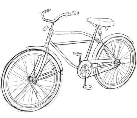 Hvordan man tegner en cykel smukt?
